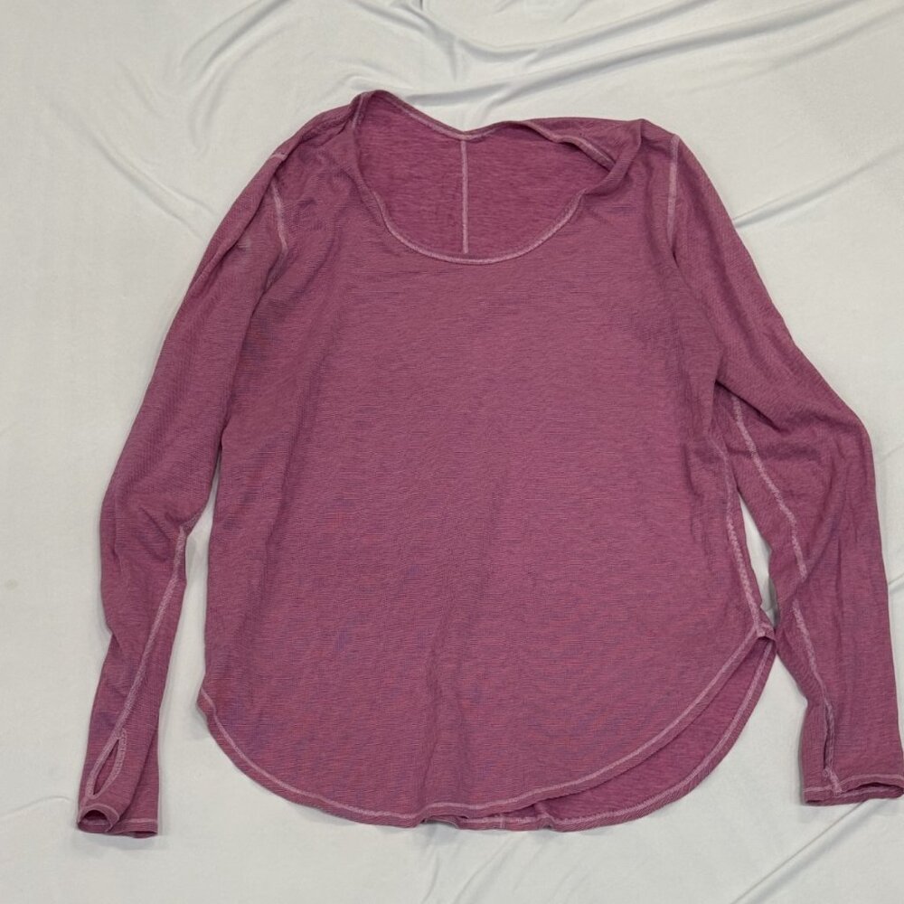 Lululemon Long Sleeve Lightweight Top – Mauve/Pink – Size 8